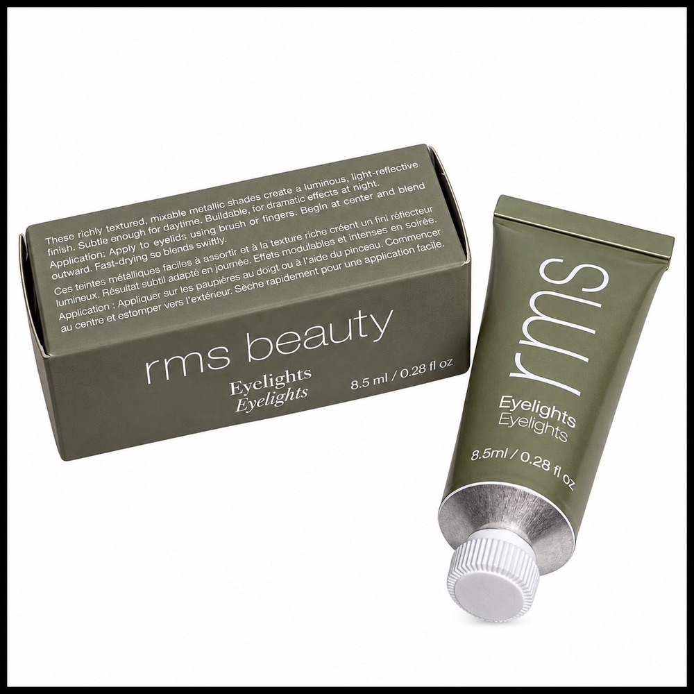 RMS Beauty Eyelights Cream Eyeshadow Eclipse 8.5ml Metallic Mossy Silver Green